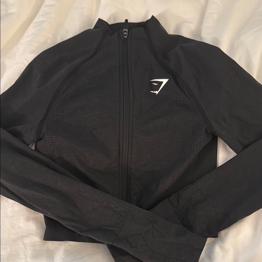 Gym shark cropped zip